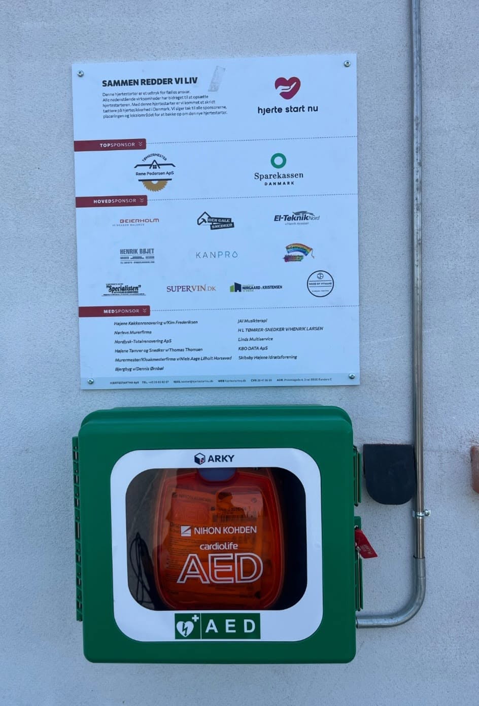 Hjertestarteren ved Netto i Højene